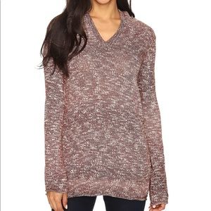 Prana Gemma pullover hooded sweater, size large.